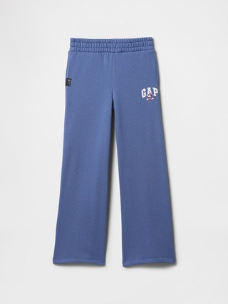 GapKids × Disney Minnie Mouse Relaxed Wide-Leg Sweatpants | Gap Factory
