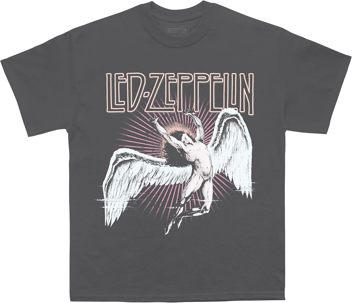 Led Zeppelin Unisex-Adult Official Merch Vintage Dark Icarus T-Shirt | Amazon (US)