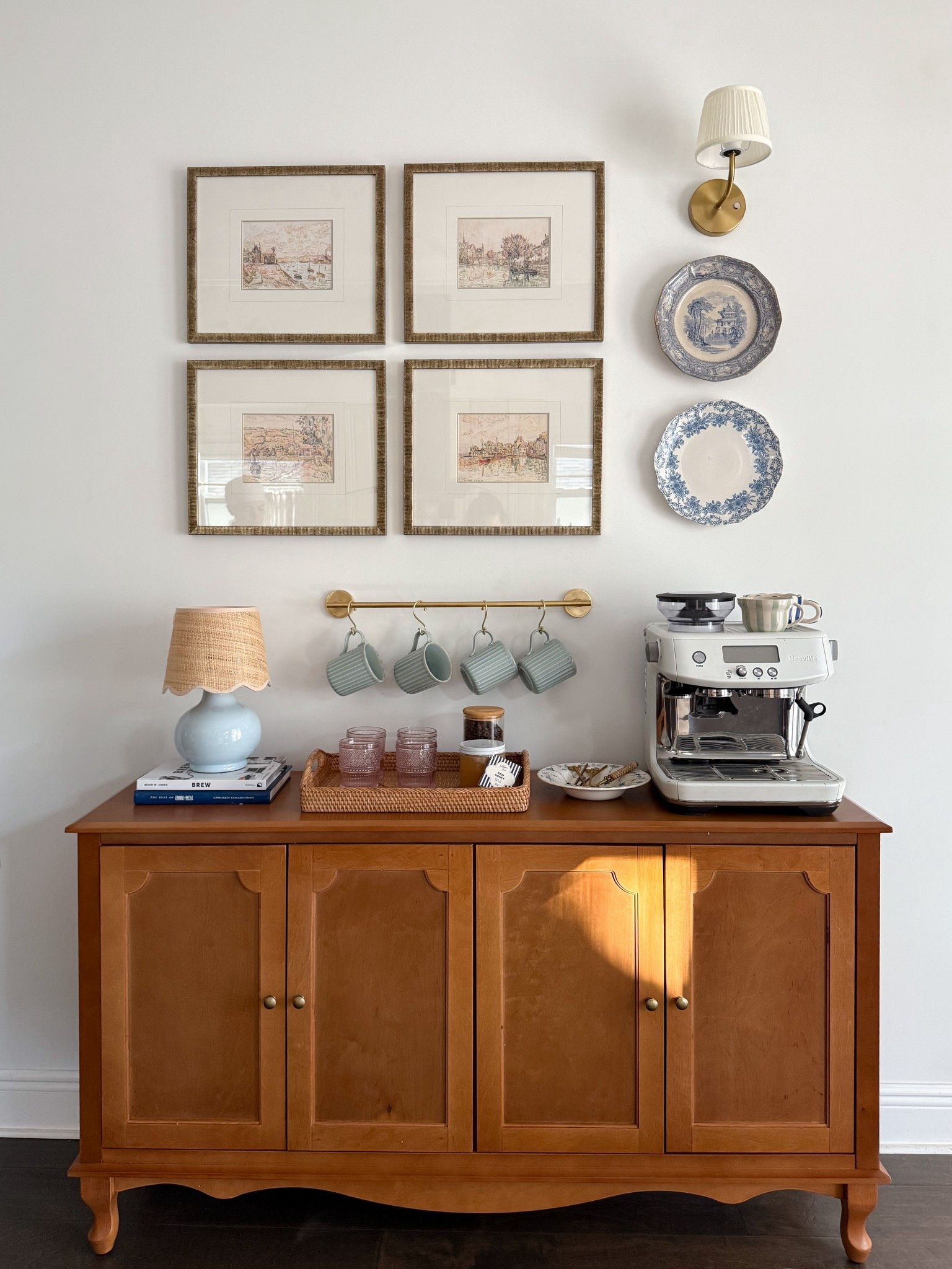 coffee bar details 💌
- plates were thrifted! 

#LTKHome #LTKmorningroutine #LTKmomlife
