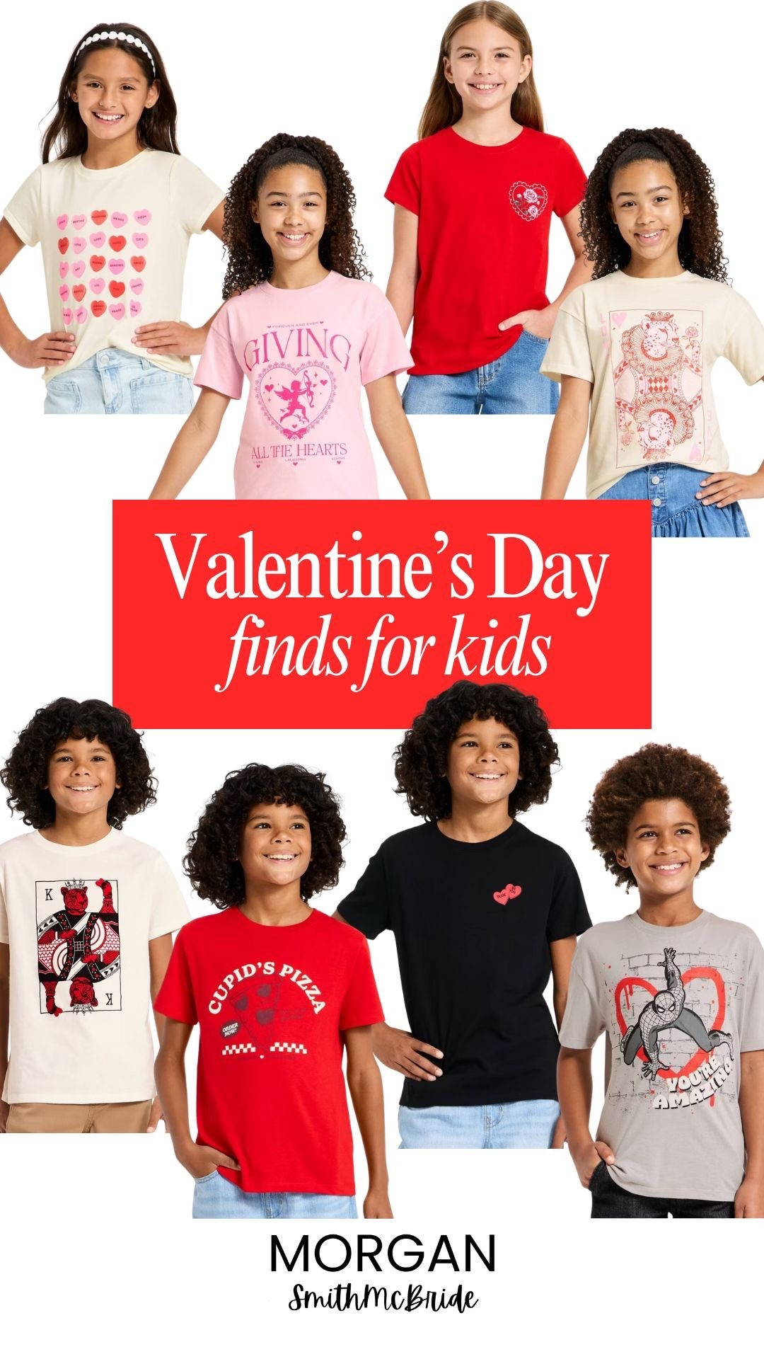 Valentine's Day finds for kids! These shirts are perfect for a class party or seasonal event. 

#LTKKids #LTKmomlife #LTKSeasonal