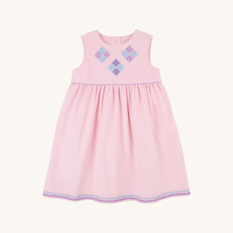 Sleeveless Cindy Lou Dress (Corduroy) - Palm Beach Pink | The Beaufort Bonnet Company
