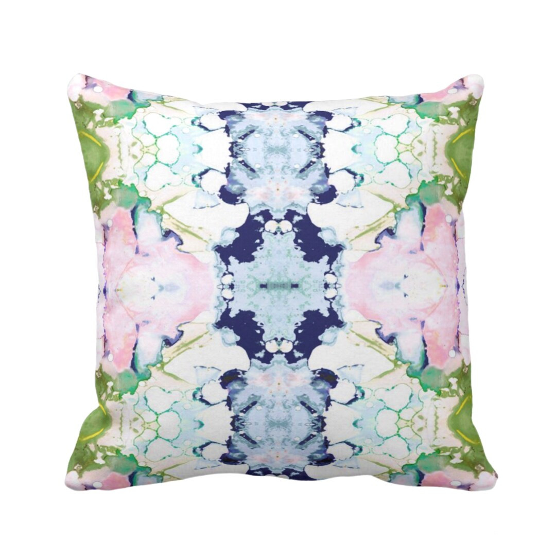 Mirrored Watercolor Throw Pillow Cover 16 18 20 22 - Etsy | Etsy (US)