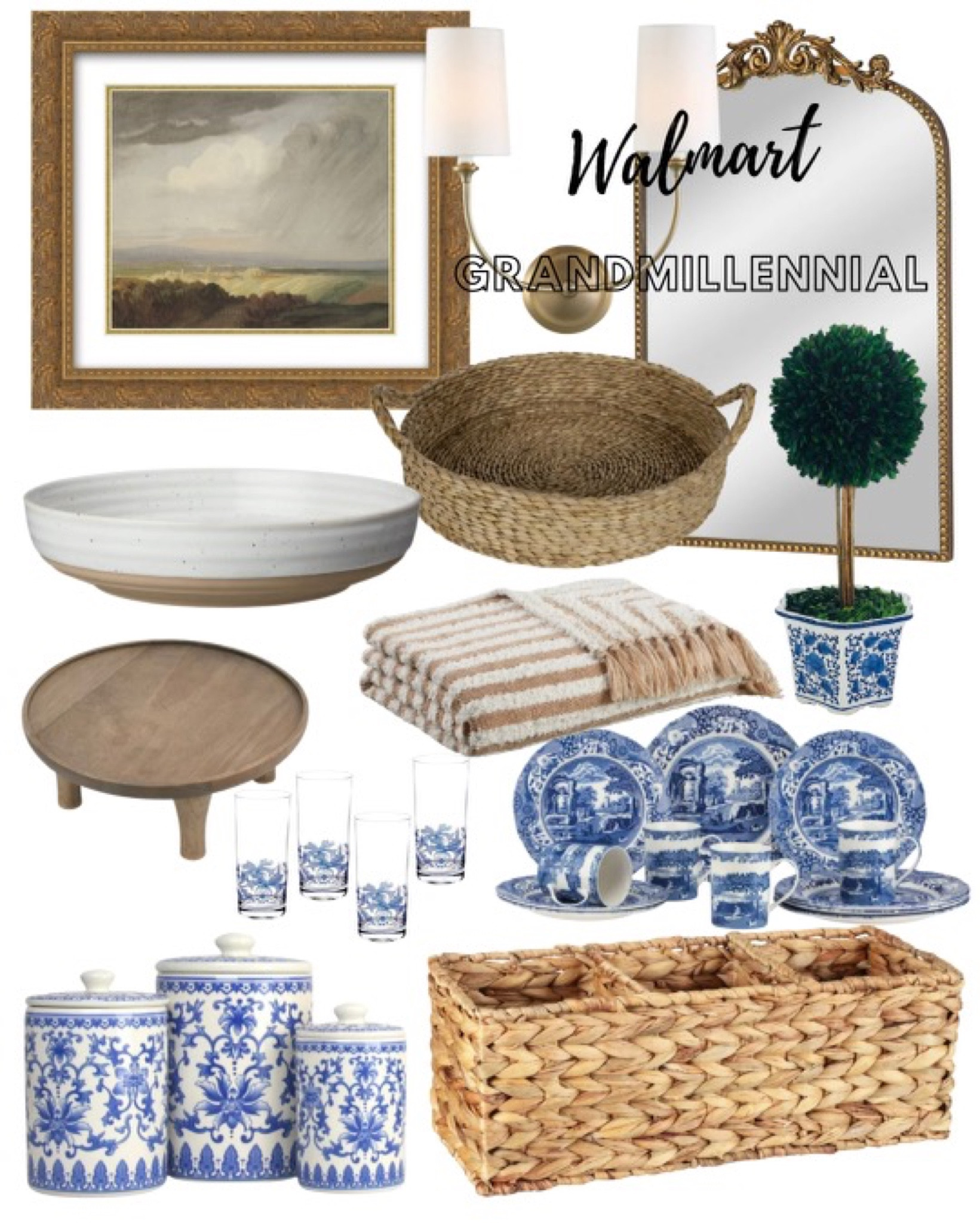 Grandmillennial decor, Walmart decor, grandmillennial Walmart decor, gold frame, gold mirror, baskets, organizers, blue and white

#grandmillennial #grandmillennialdecor #chinoiserie #grandmillennialstyle #chinoiseriechic #blueandwhiteforever #blueandwhite #chinoiseriechicstyle #traditionaldecor #blueandwhitedecor #vintage #traditionalhome #vintagedecor #interiordesign #homedecor #southernhome #grannychic #vintagefinds #grandmillenialstyle #traditionalhomedecor #southernliving #classicdecor #blueandwhitehome #preppydecor #curateyourspace #antiques #shopvintage #decor #allaboutthemix

#LTKFind #LTKhome #LTKstyletip