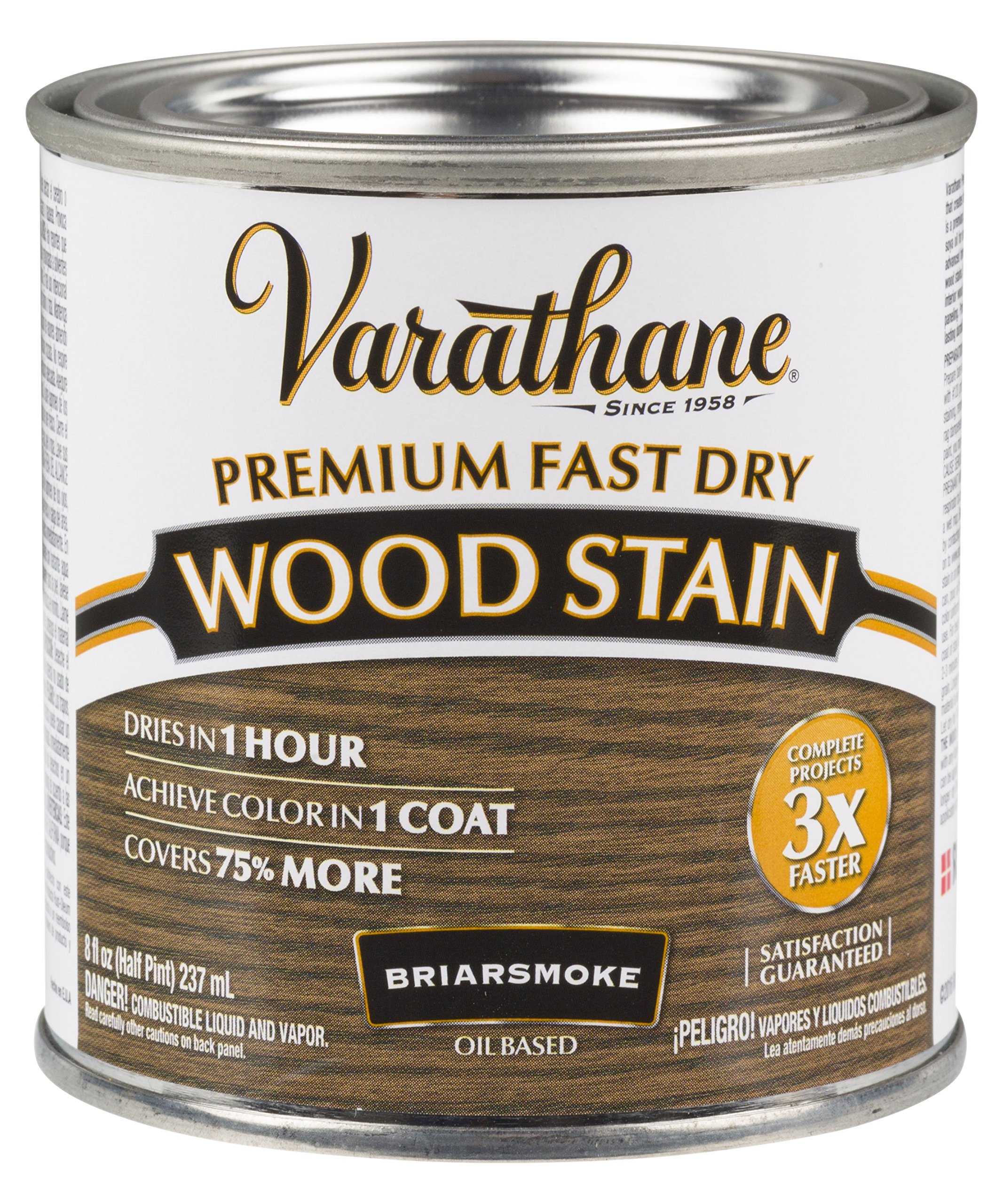 Varathane 307415 Premium Fast Dry Wood Stain, Half Pint, Briarsmoke | Amazon (US)