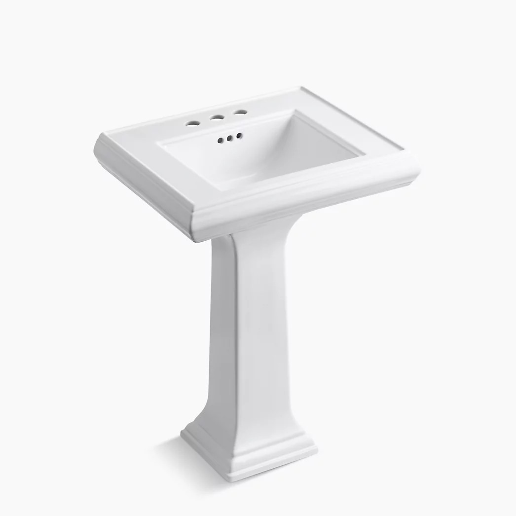 24-1/4" rectangular pedestal bathroom sink | Kohler