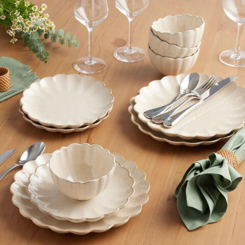 Scallop Rim Speckled Dinnerware Collection | World Market