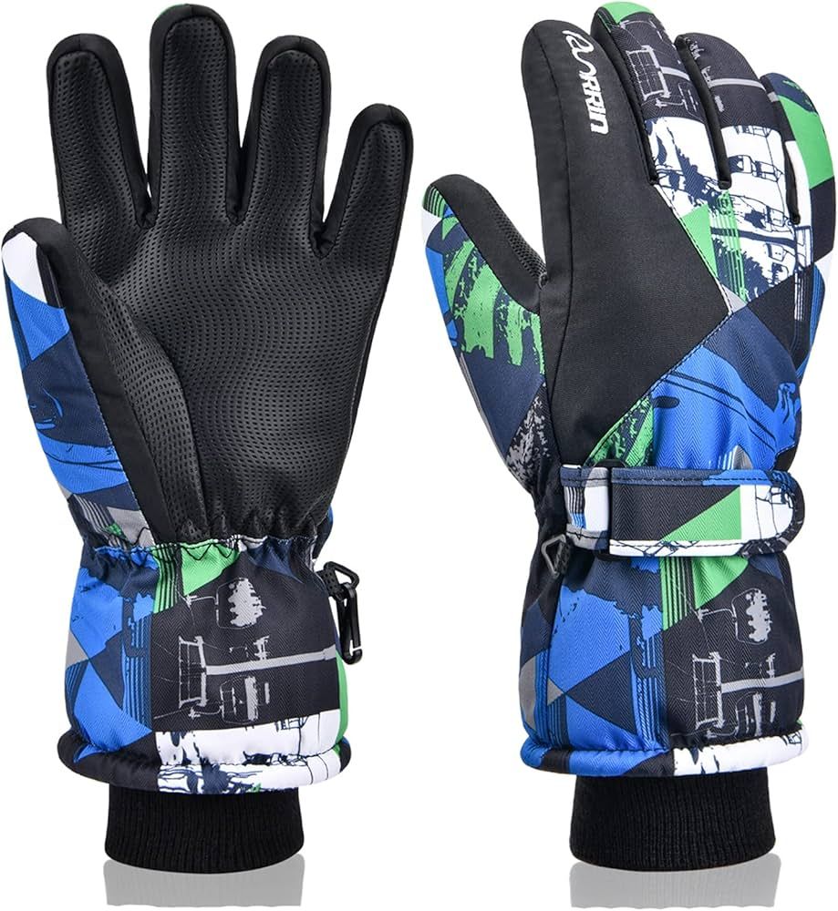 RunRRIn Ski Gloves, Waterproof Snow Gloves -30℉ Winter Gloves for Cold Weather, Warm Snowboardi... | Amazon (US)