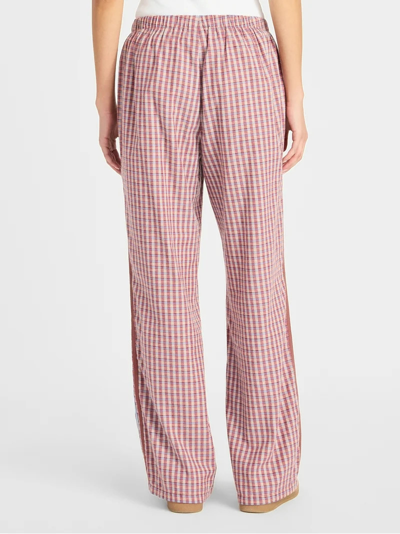 No Boundaries Cotton Boxer Pants with Side Stripes, 31'' Inseam, Women's | Walmart (US)