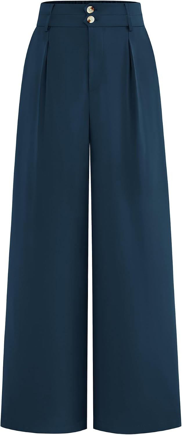 BTFBM Wide Leg Dress Pants Women Business Casual Outfits | Amazon (US)