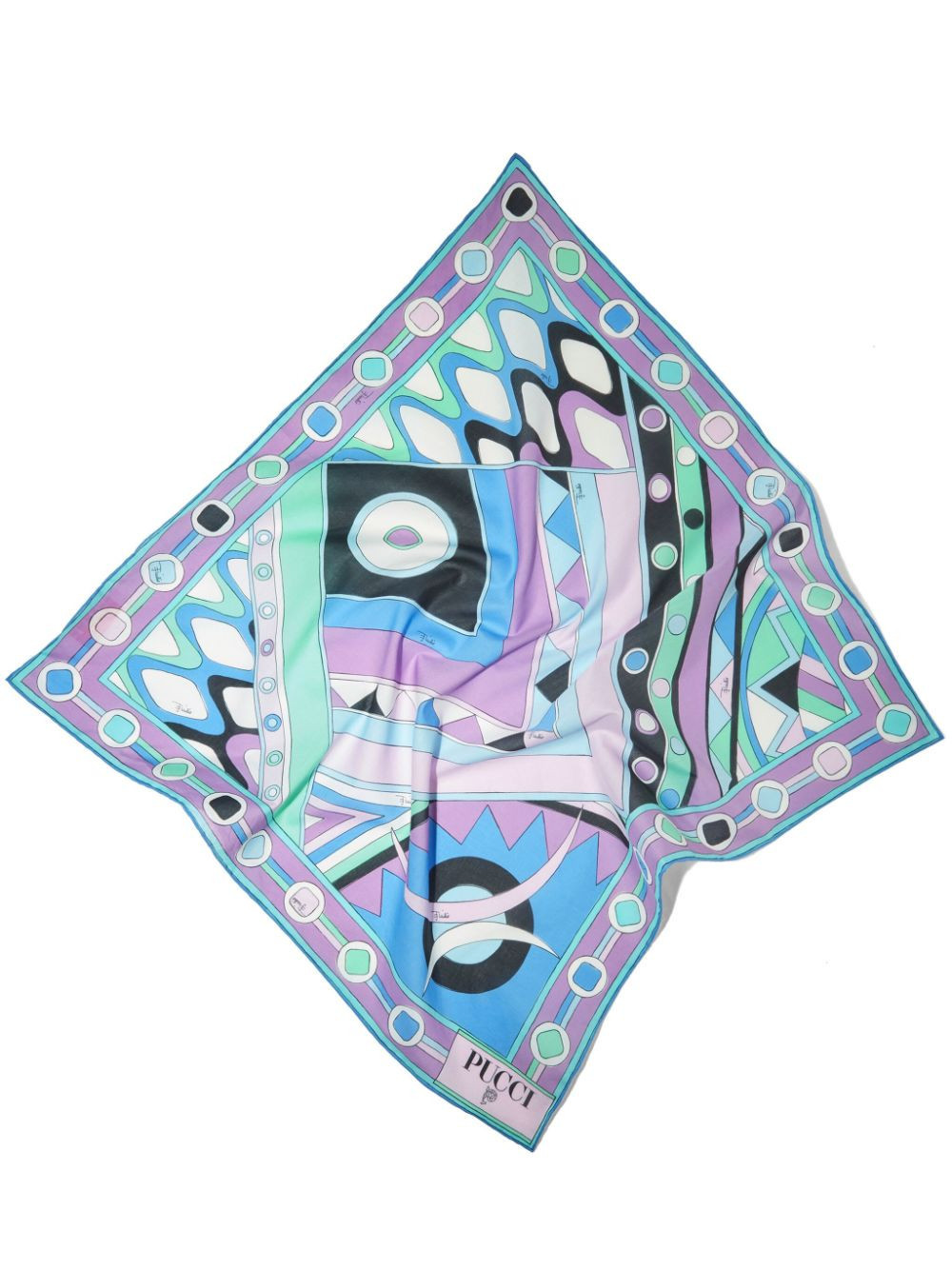 PUCCI Vivara-print cotton scarf - Purple | Farfetch Global