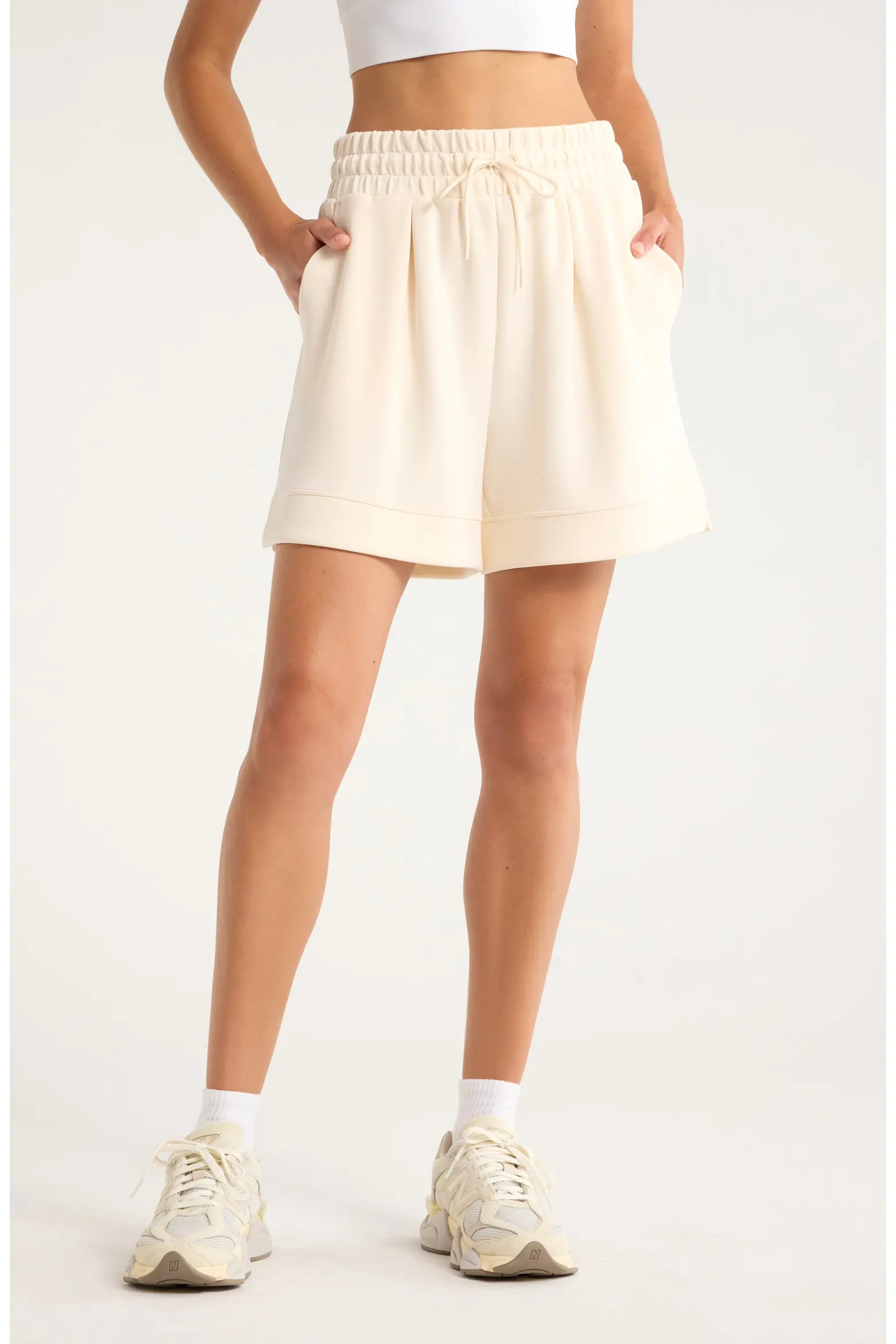 Soft Luxe High Waist Knit Shorts (Women) | Nordstrom | Nordstrom