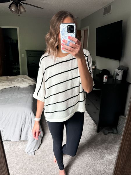 Casual lounge OOTD! This top is so good! Comfy, lightweight material. Fits oversized.

Use code “MAY20” to save 20%! 

Wearing size small for reference!

#LTKFindsUnder50 #LTKStyleTip #LTKMidsize