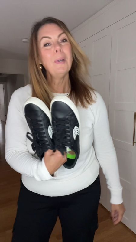 New favorite sneakers!! They’re all leather (not vegan) and a great Sambas alternative. Perfect platform and love the white sole. Chic!

#LTKover40 #LTKshoecrush #LTKVideo