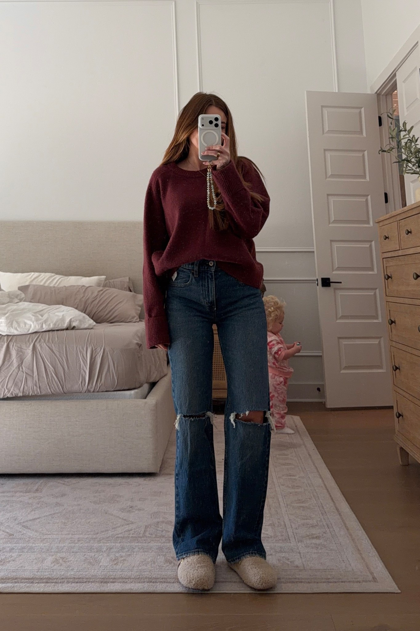 code: DENIMAF // sweater: small// jeans: 24 regular (i’m 5’3)