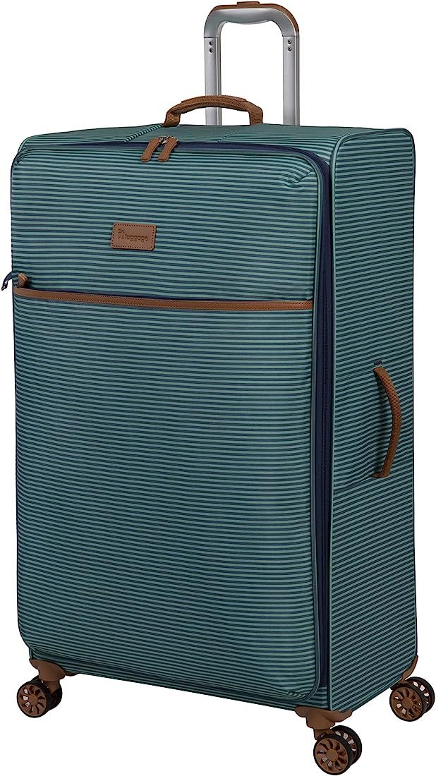 it luggage Beach Stripes 34" Softside Checked 8 Wheel Spinner, Teal | Amazon (US)