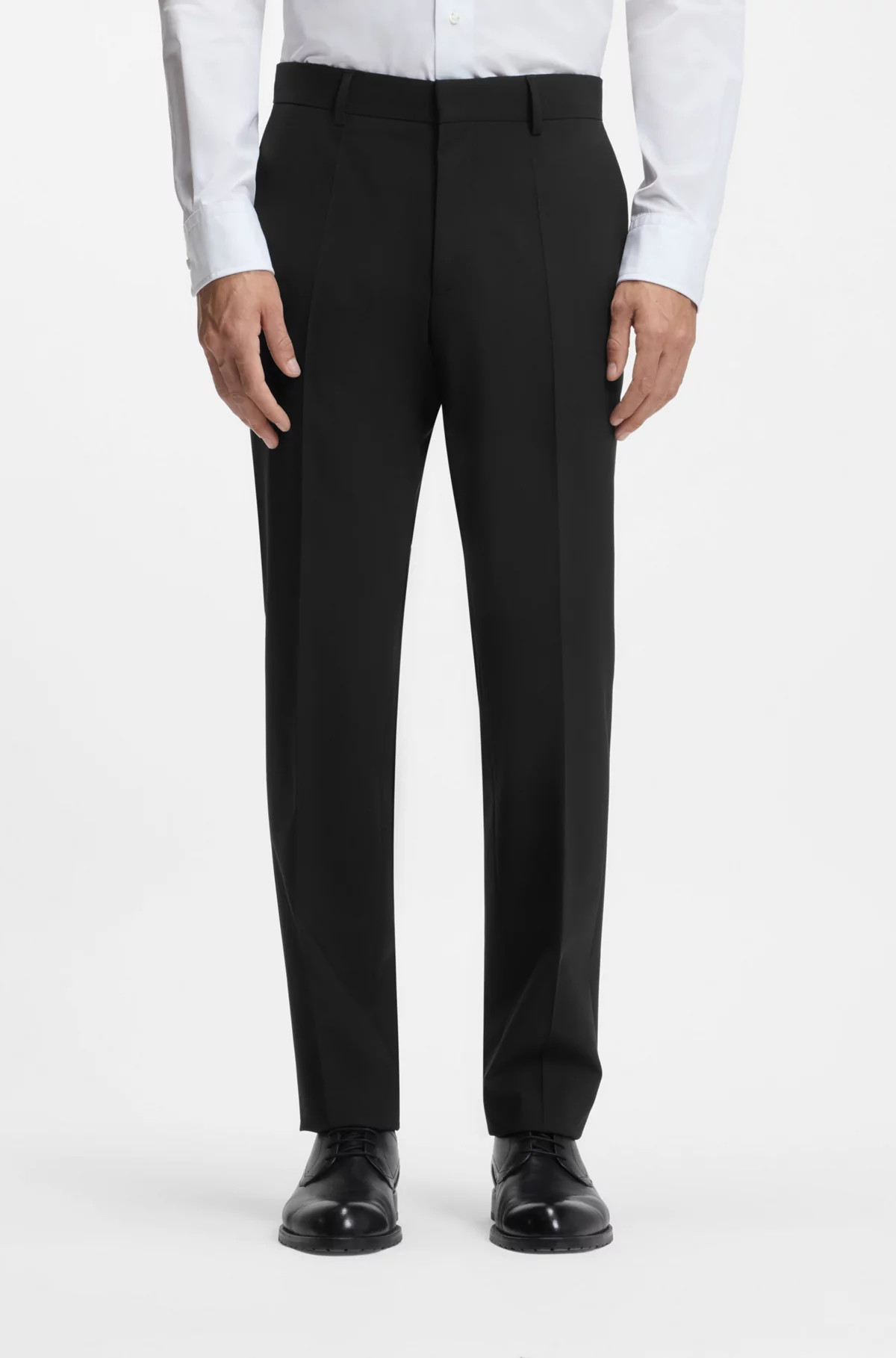 Regular-fit trousers in stretch virgin wool | Hugo Boss (UK)