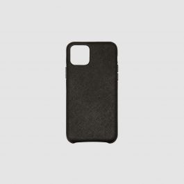 Black Saffiano iPhone 11 Pro Max Wrap Case | The Daily Edited