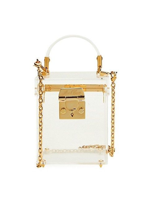 Mark Cross Grace Plexi Cube Chain Crossbody Bag on SALE | Saks OFF 5TH | Saks Fifth Avenue OFF 5TH