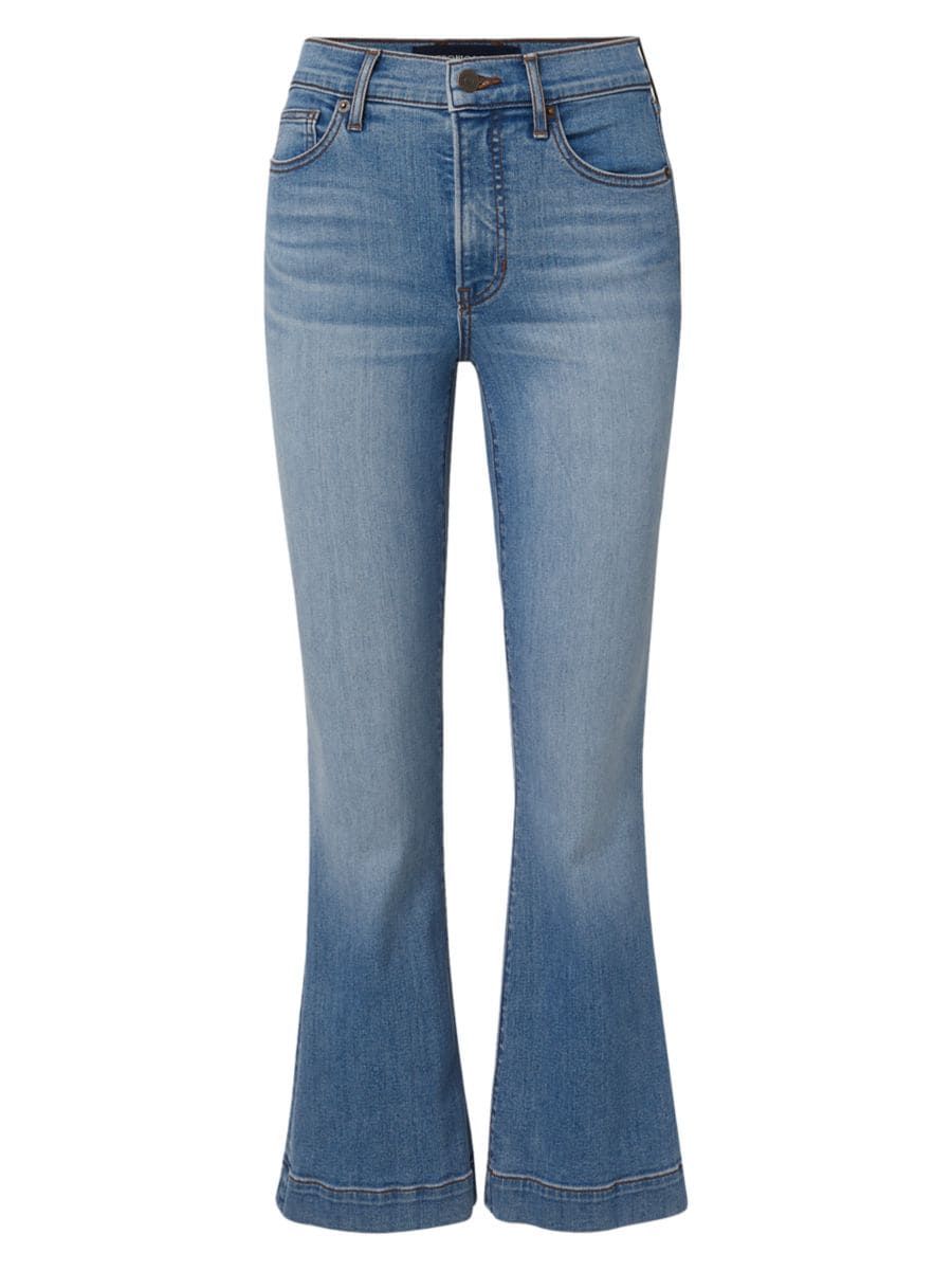 Shop Veronica Beard Carson Stretch High-Rise Crop Boot-Cut Jeans | Saks Fifth Avenue | Saks Fifth Avenue
