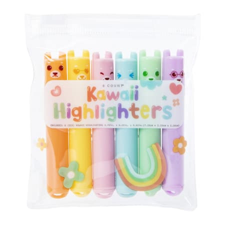 Kawaii Highlighters 6-Count | Five Below