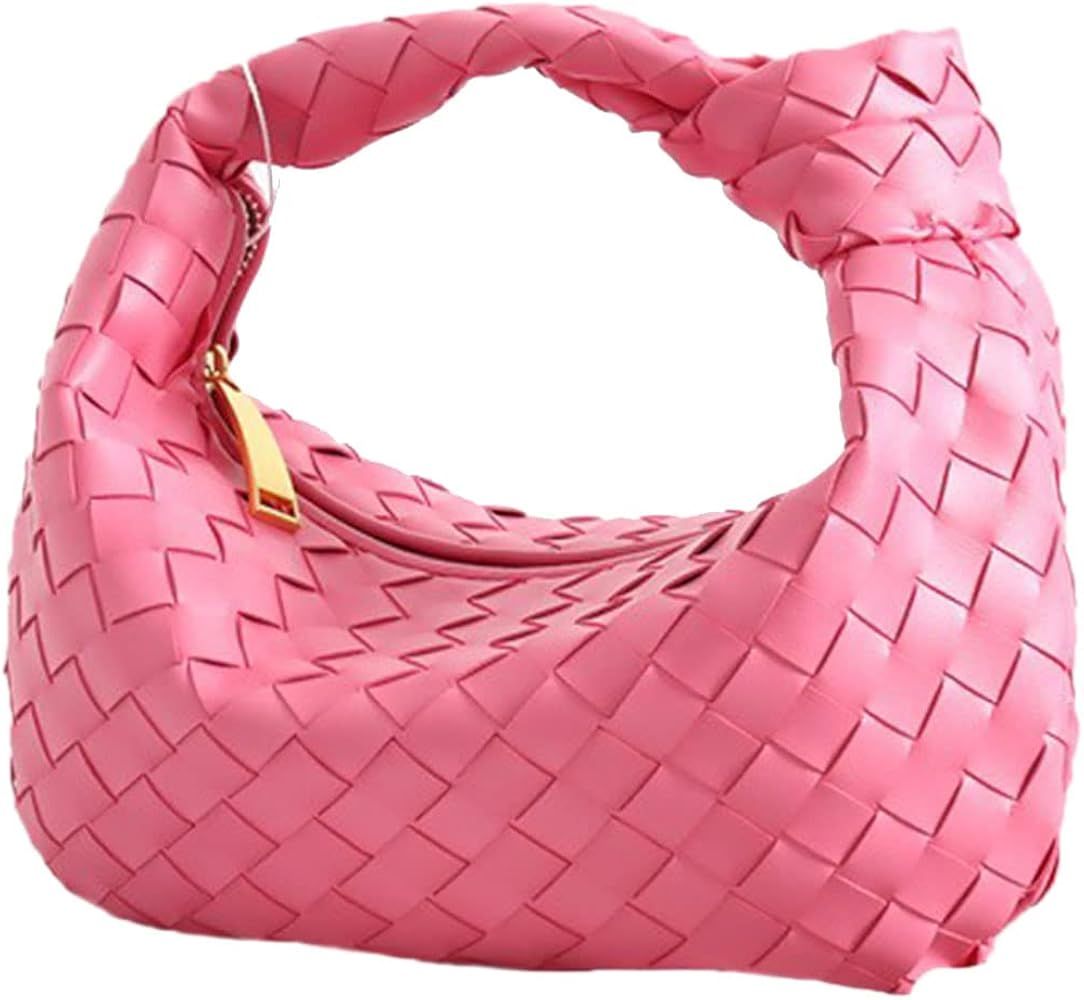 (Premium Quality) Luxury Woven Knoted Purse Hobo Bag Handbags Clutch Pouch for Women | Amazon (US)