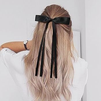 6PCS Hair Bows for Women Hair Clip Hair Tassel Hair Ribbon Ponytail Holder Accessories Slides Met... | Amazon (US)