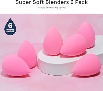 AOA Studio Collection makeup Sponge Set Latex Free and High-definition Set of 6 makeup Wonder ble... | Amazon (US)