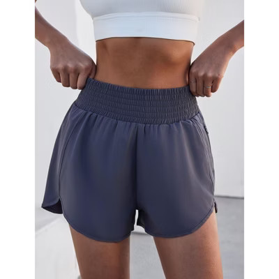 ITAFIT High-Waisted Split Sports Shorts for Women, Gray, Small | Target