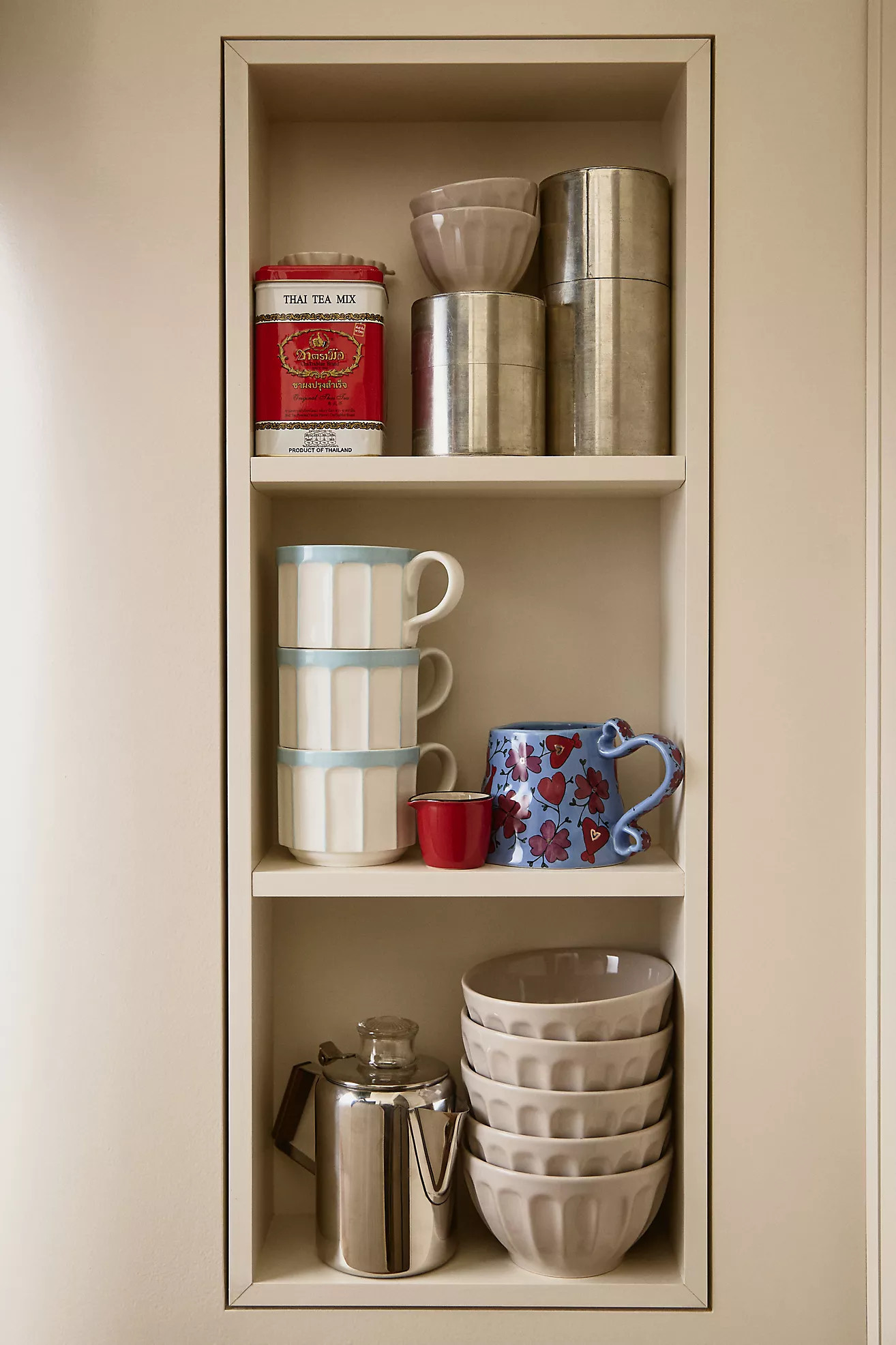 The Amelie Latte Stoneware Cereal Bowls, Set of 4 | Anthropologie (US)