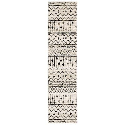 Gabriella Geometric Etchings Rug Ivory/Black - Captiv8e Designs | Target