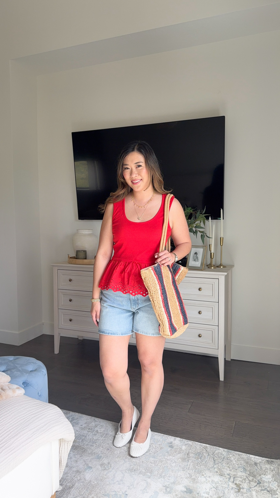 Walmart spring summer haul //red white and blue // Memorial Day // 4th of July 

Top: medium
Shorts: 10

#LTKPetite #LTKootd