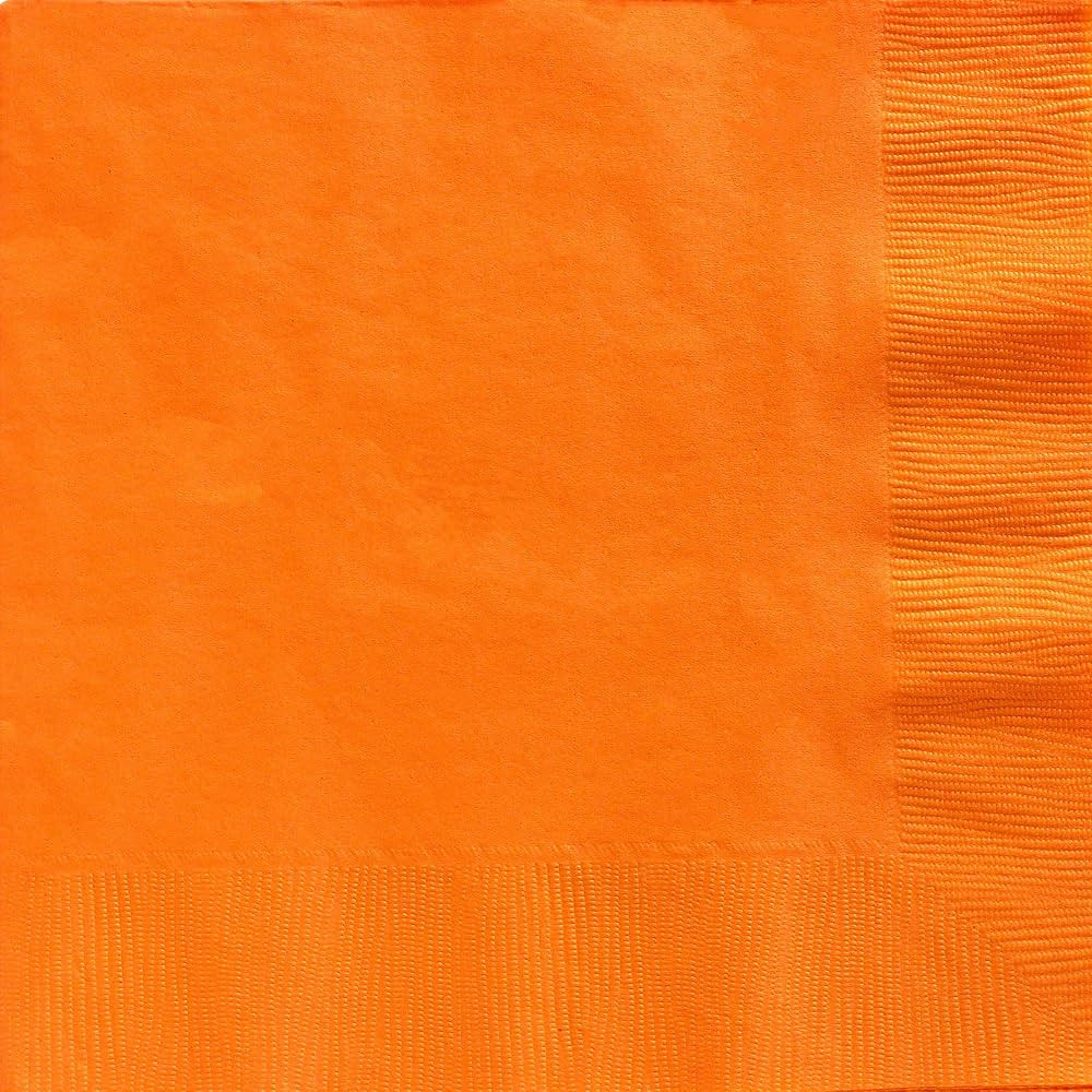 Orange Peel 2-Ply Dinner Napkins - 8" (Pack Of 40) - Vibrant & Durable Paper Napkins For Parties,... | Amazon (US)