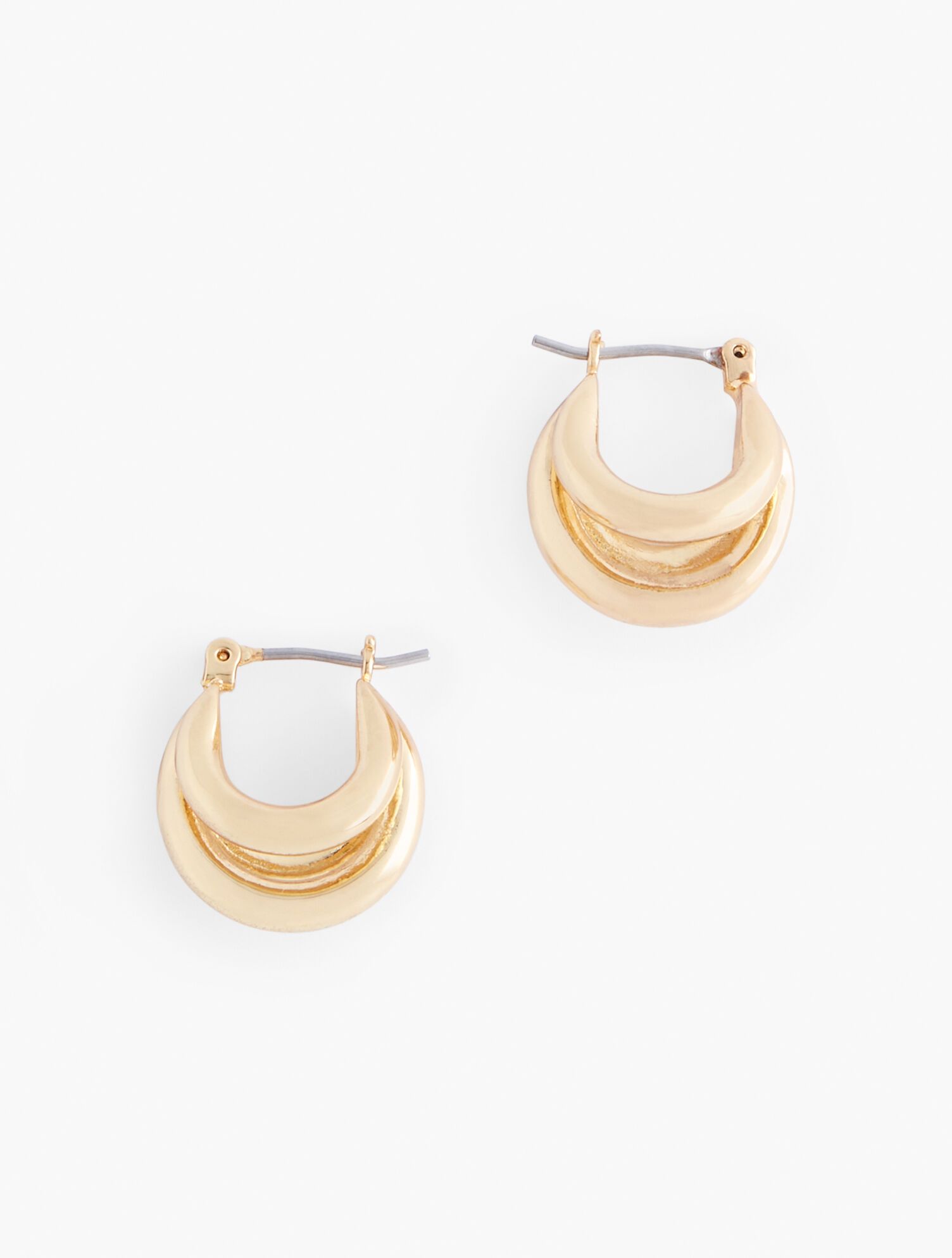 Smooth Links Split Hoop Earrings | Talbots