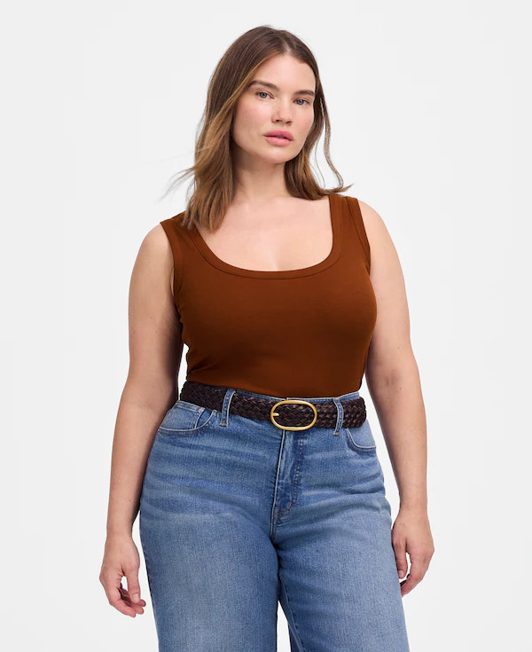 (Re)generative Cotton Ribbed Scoopneck Tank | Madewell