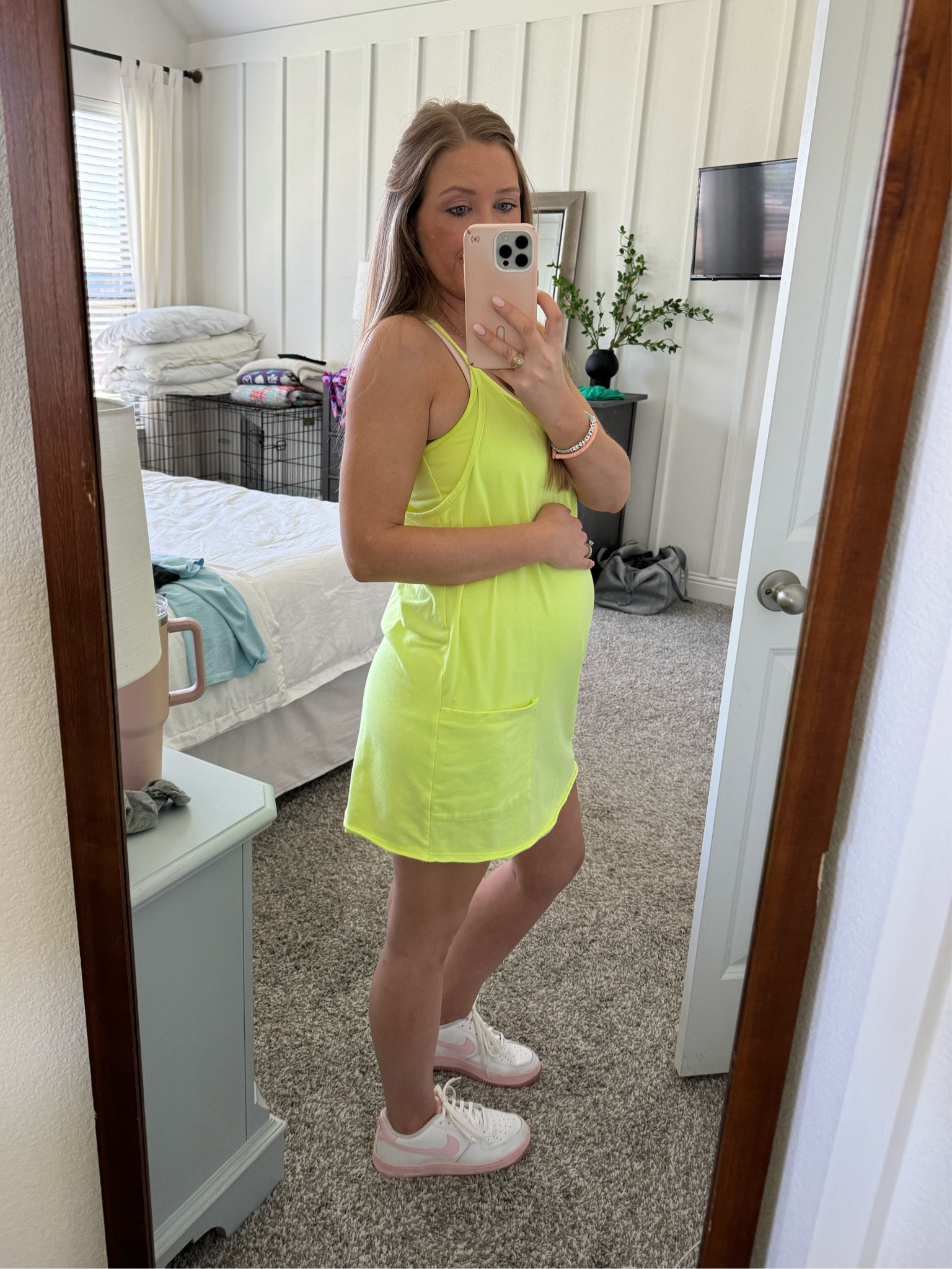 The perfect summer dress ☀️🐠🌴 yellow dress with built in shorts & bump friendly! 

#LTKSwim #LTKBump #LTKFindsUnder50