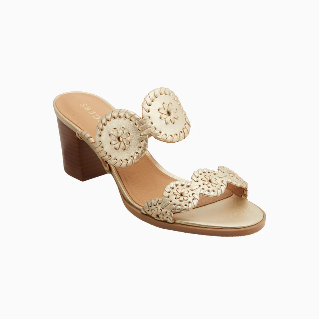 Lauren Mid Heel - Platinum | Jack Rogers