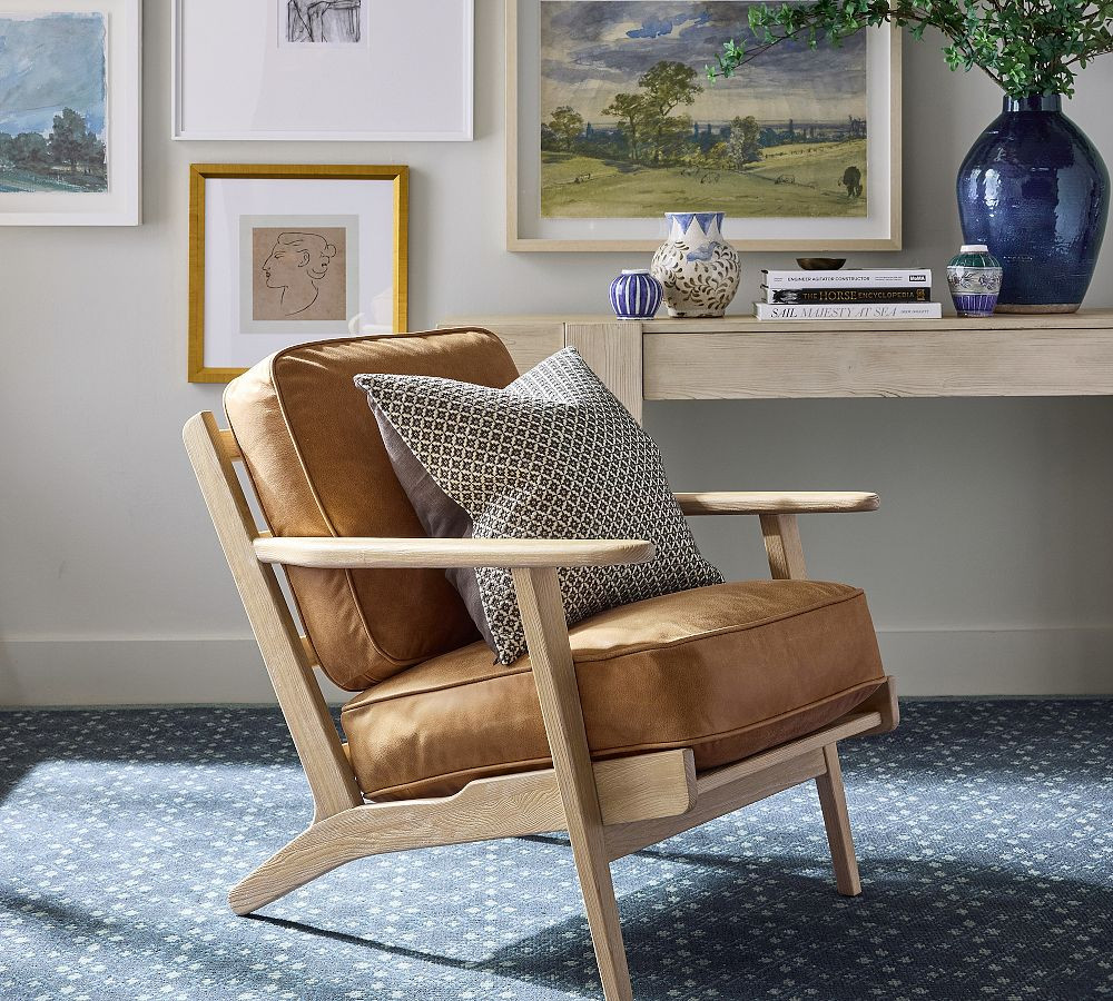 Raylan Leather Chair | Pottery Barn (US)