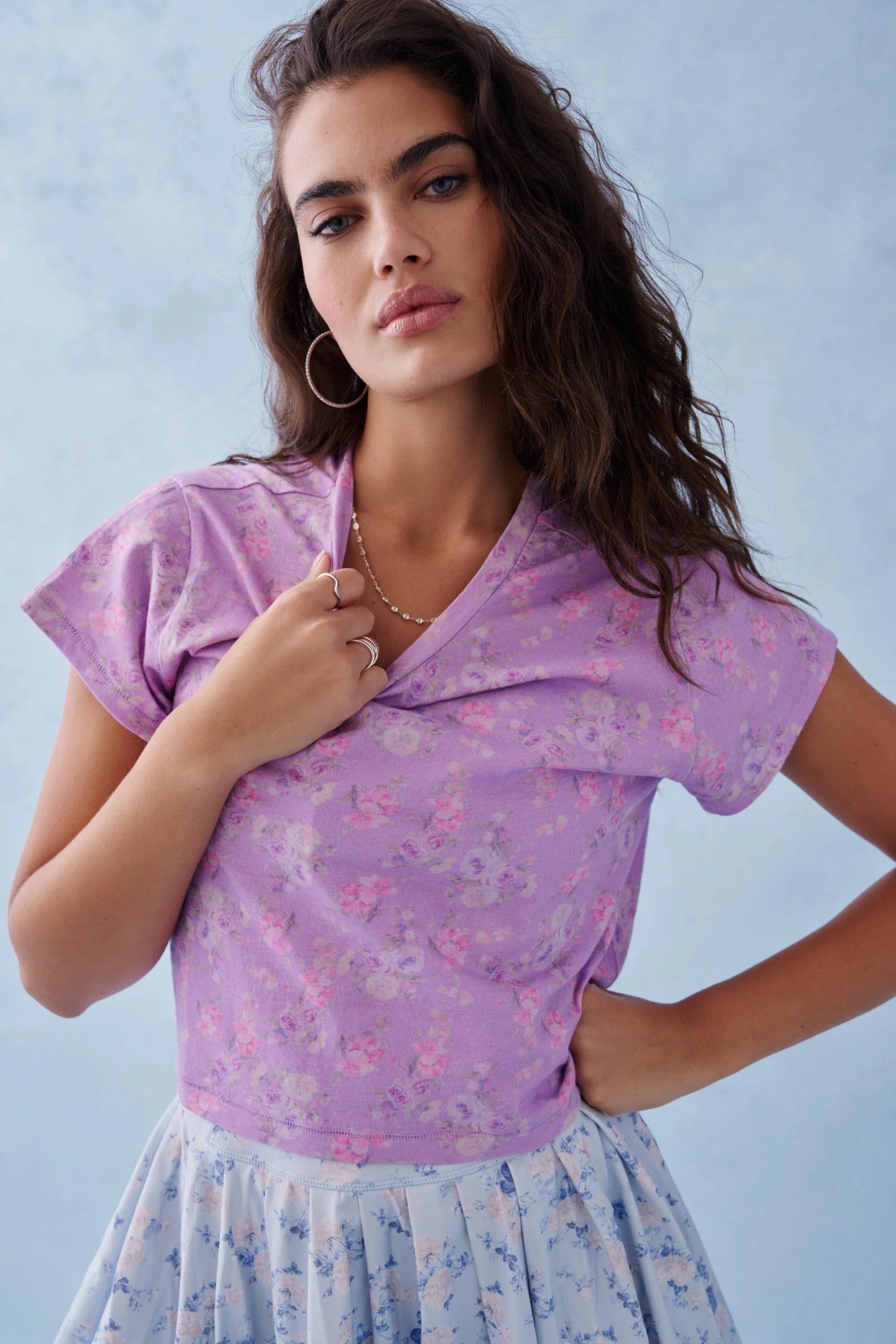 Rubin Cotton Cropped Tee | LoveShackFancy