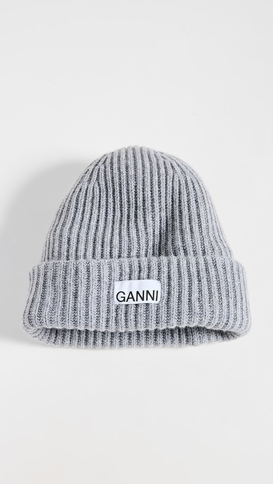 GANNI Structured Rib Beanie | SHOPBOP | Shopbop