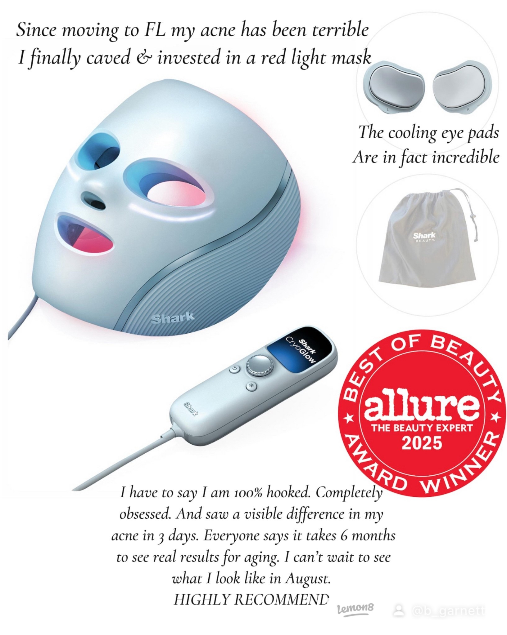 The hype around red light therapy masks is so real. I’m obsessed with mine 

Red light mask | shark mask 

#LTKdayinmylife #LTKBeauty #LTKgrwm