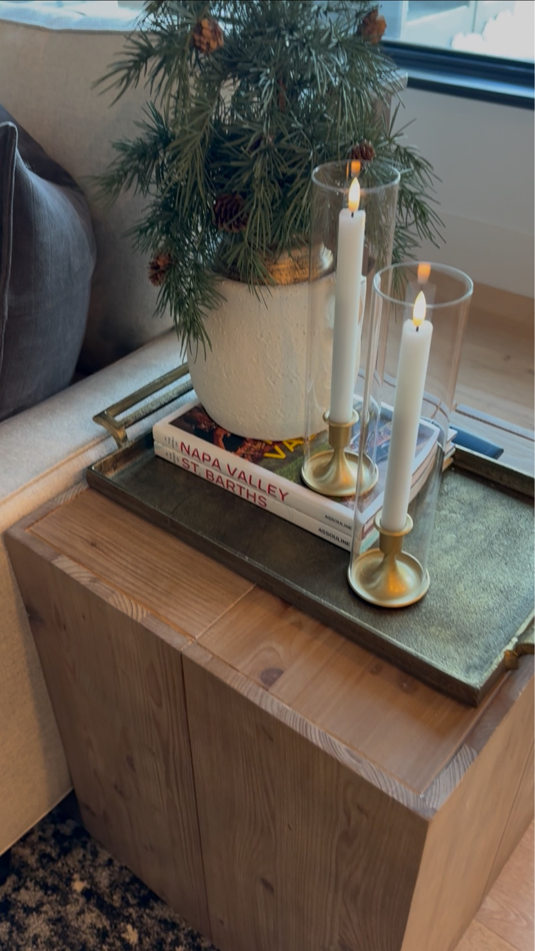 A little Winter White magic. Christmas is over but I still want my home to feel extra cozy and warm. Faux furs, pops of Evergreens and Winter Whites ✨

#LTKvlog #LTKHome #LTKHoliday