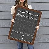 Personalized Dry Erase Framed Calendar, 18x24 or 24x36 Customized Chalkboard Style Calendar | Amazon (US)