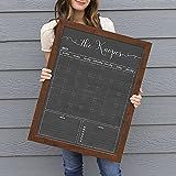 Personalized Dry Erase Framed Calendar, 18x24 or 24x36 Customized Chalkboard Style Calendar | Amazon (US)