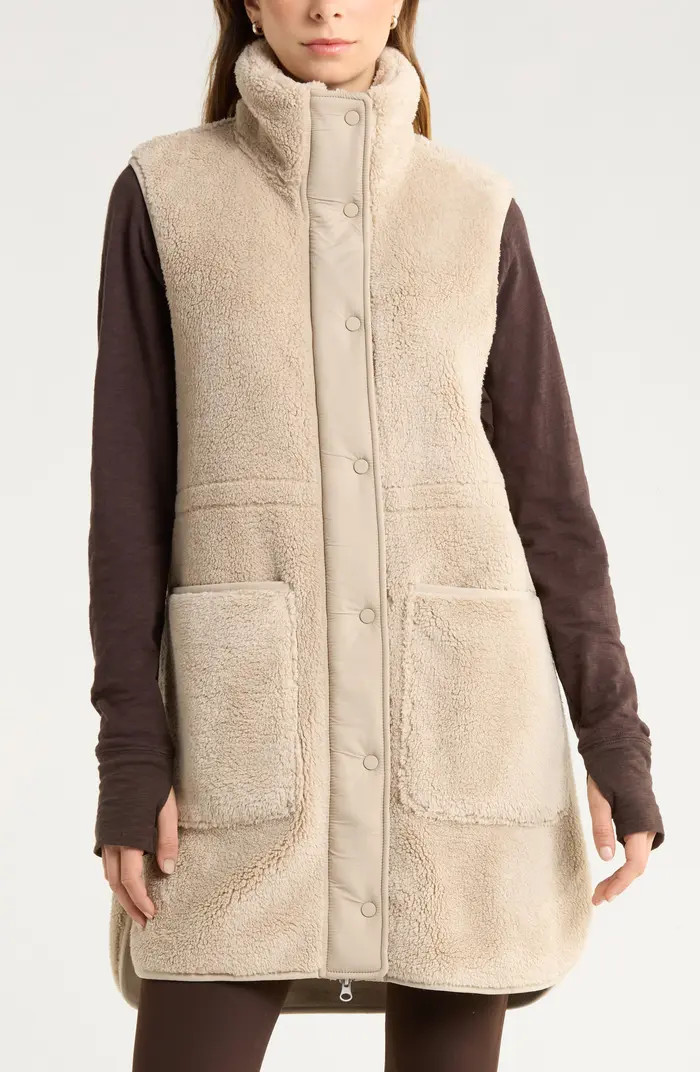 Longline Faux Shearling Vest | Nordstrom