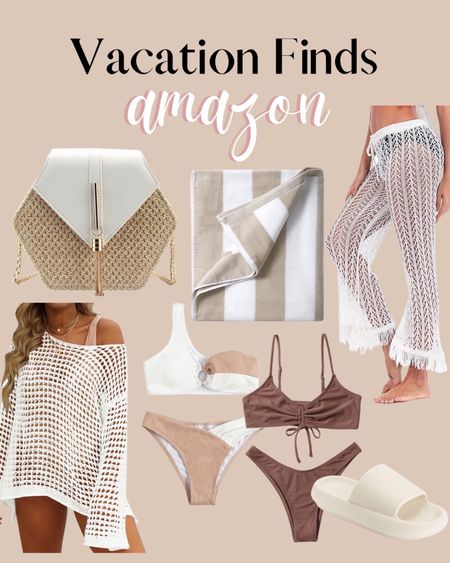 Vacation essentials from Amazon! 
Amazon travel
Amazon resort wear 
Summer outfit 
Summer fashion 
Beach outfit 
Beach essentials 
Swimsuit 
Swim coverup 
#swimsuit #beach #resort #summer #amazon #travel

#LTKtravel #LTKswim #LTKSeasonal