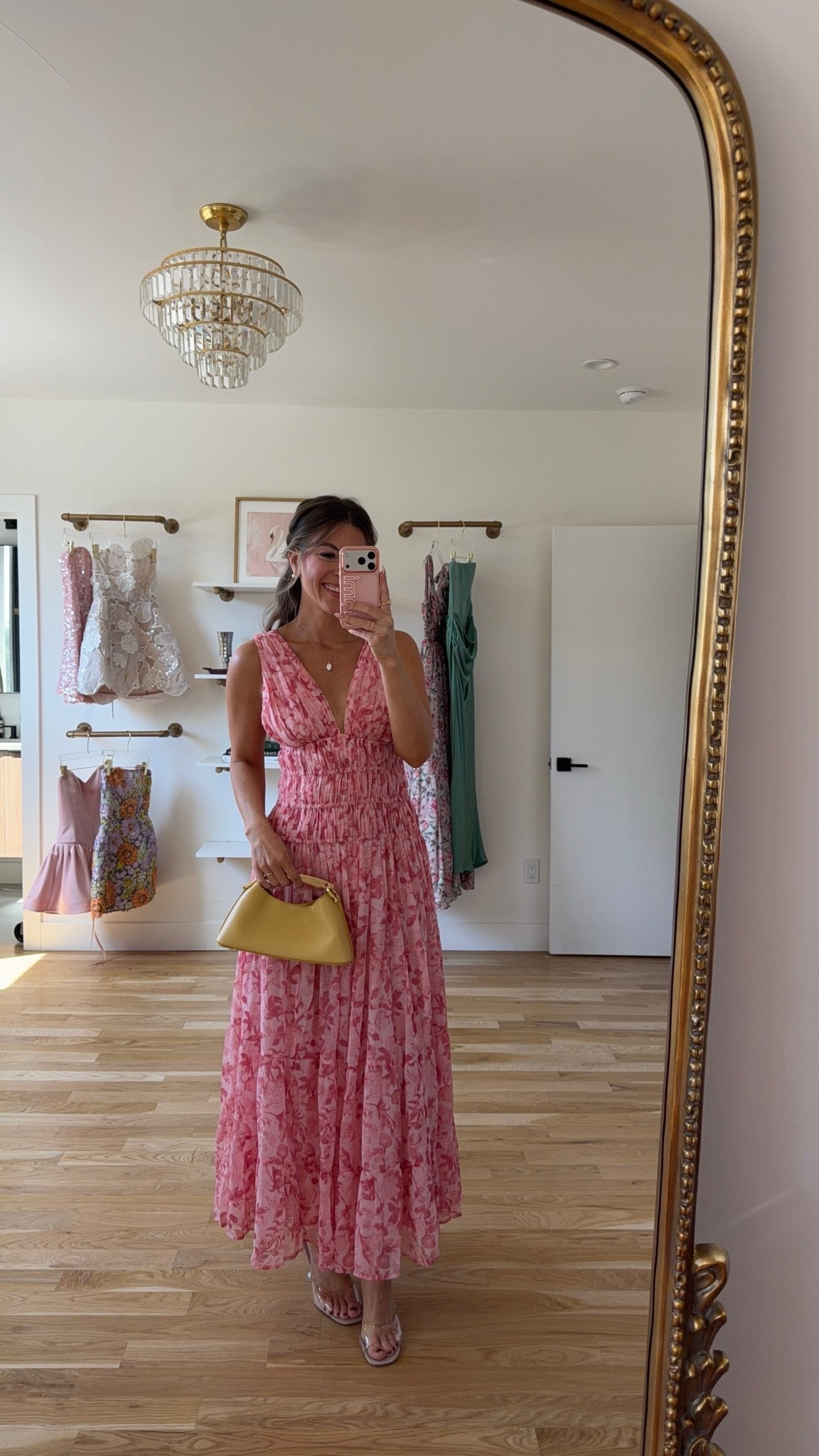 pink floral maxi with a v-neck and smocked waist summer wedding guest dress for every girl 💍

I’m 5’4” & wearing my usual smalls/2

summer wedding guest dresses, wedding guest dresses, cocktail dresses, semi-formal dresses, black tie wedding guest dresses, destination wedding guest dresses, garden party dresses, wedding guest outfit ideas, fall dresses, autumn dress, bridal shower, babydoll dress

#LTKSeasonal #LTKgrwm #LTKWedding