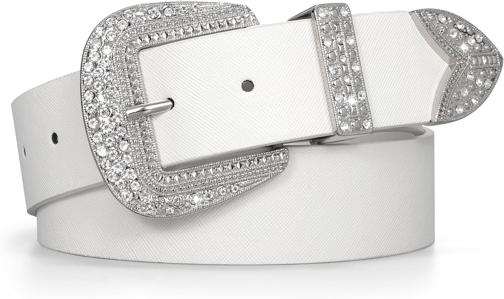 JASGOOD Women Western Leather Belts Ladies Vintage Design Waist Belt for Pants Jeans Dresses | Amazon (US)