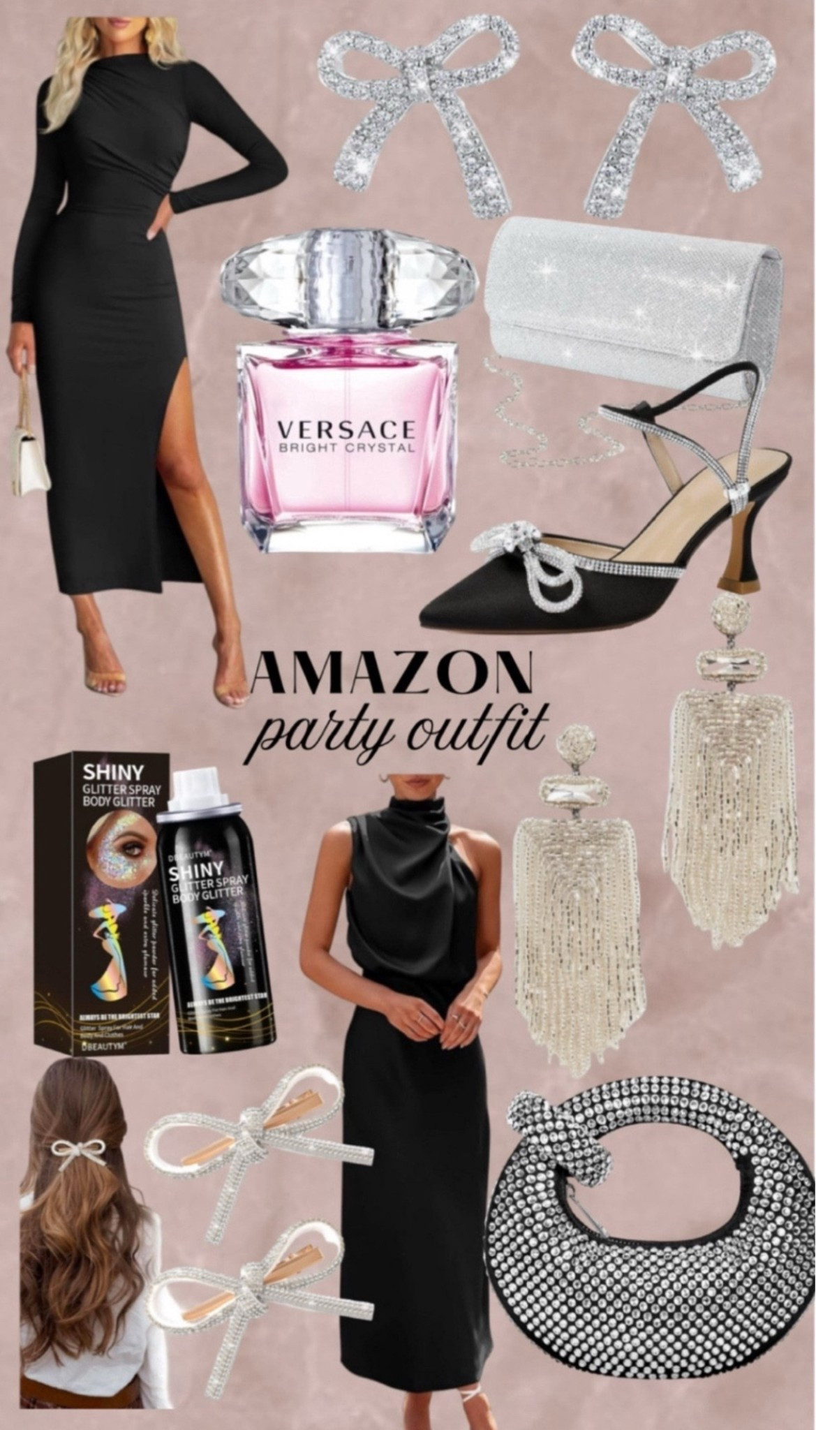 Holiday party outfit 🎀✨#holidayparty #partyoutfit #holidaypartyoutfit #nyeoutfit #newyearseveoutfit #partydress #amazonholidaypartyoutfit #amazonholiday 

#LTKStyleTip #LTKHoliday