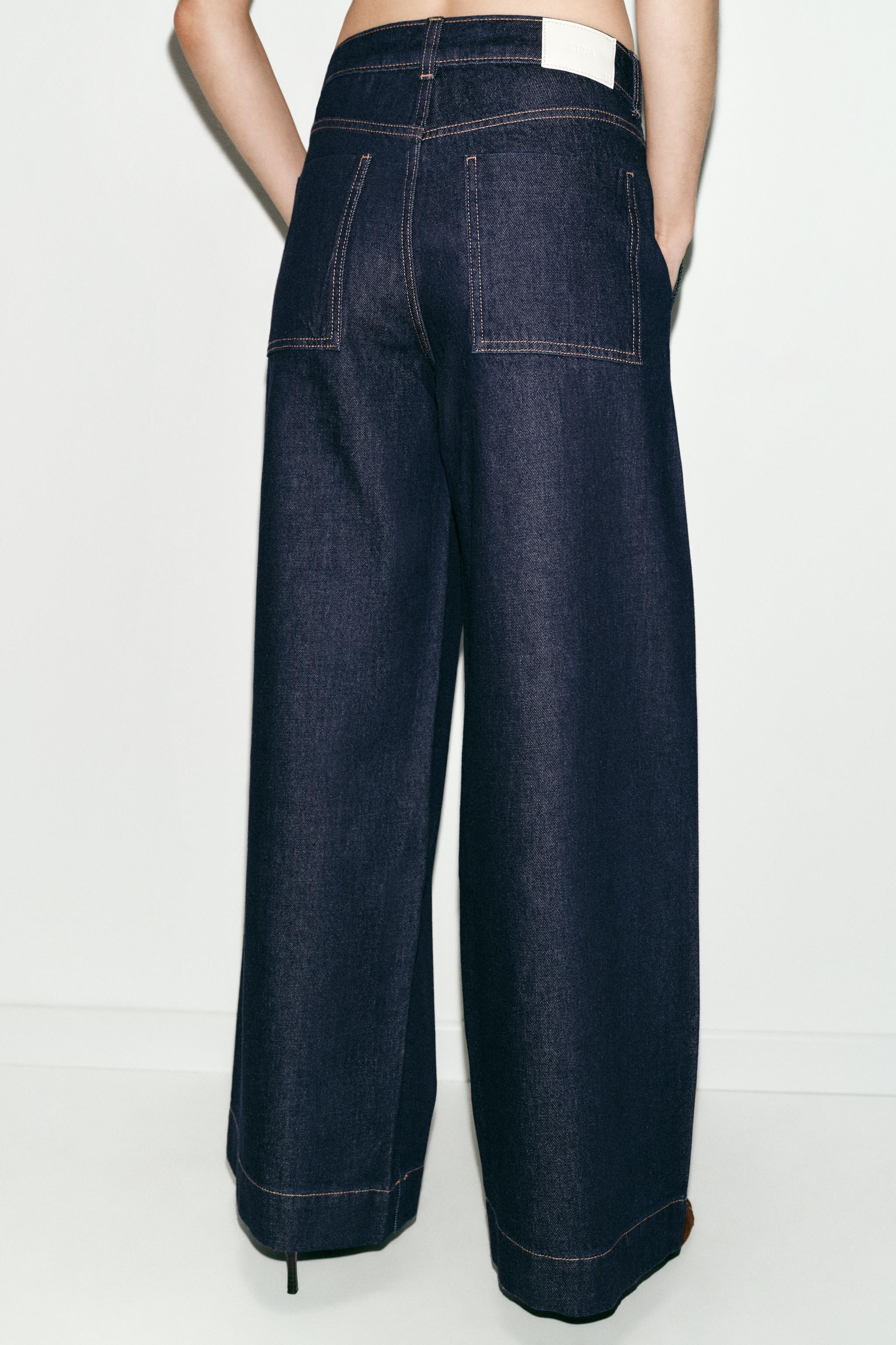 Z1975 MID-WAIST WIDE-LEG JEANS | Zara UK