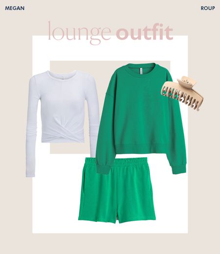 Here’s a go-to lounge outfit of mine! I wear a size small. I love this color green too! 

#LTKSeasonal #LTKfit #LTKstyletip